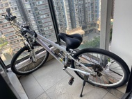 TRINX M228V 白色 單車 自行車 bicycle bike 朗屏站交收 可做運動 送外賣用 裝備 foodpanda keeta 公仔貼紙可撕掉 Cartoon Stickers are r