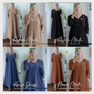 DRESS WANITA MUSLIMAH GAMIS ASKIA CRINKLE AIRFLOW PREMIUM TERBARU VIRAL TERMURAH