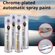 DIY Spray Anti Karat 350ML Chrome Silver Paint Cepat Kering Cat Besi Untuk Motor & Kereta Tahan Cala