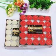 100 Pcs tea lights candles birthday party candle 4 hours