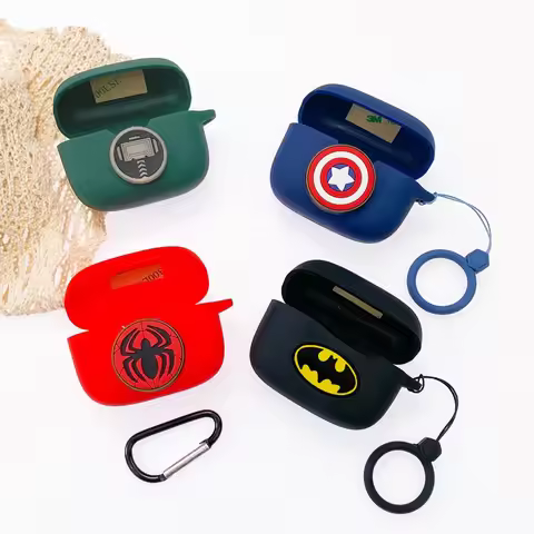 Cartoon Marvel Batman Case for JBL Tune 230NC Earphone Wireless Bluetooth Cover for JBL T230NC / T13