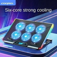 17 Inch Gaming Laptop Cooler For 12-17 Inches Radiator Six Fans RGB Light Laptop Cooling Pads Notebook Stand Height Adjustable