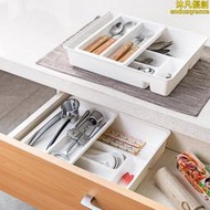 韓國進口桌面抽屜收納盒塑料廚房餐具整理盒櫥櫃筷子盒置物儲物盒