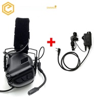 EARMOR M32 Tactical Shooting Earmuff & M52 PTT เหมาะสำหรับการล่าสัตว์ตัดเสียงรบกวนป้องกันความปลอดภัย
