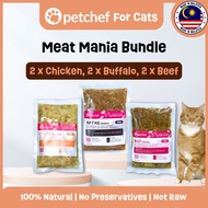 Petchef Cat Food(MEAT MANIA)- Fresh Cooked | Frozen | Wet Food| Healthy| Makanan Kucing| Makanan Sih