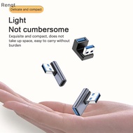 [Renqt] USB-A Mobile Phone Adapter 90 Degree USB C to USB A Adapter Right Angle USB A 3.0 Male to US