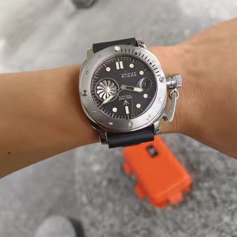 Vakuy Automatic Mechanical Watch Submarine Military Long March Series Commemorative Seagull ST25 Lum