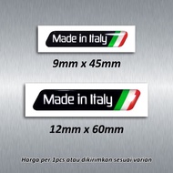 Embossed Sticker Made in Italy