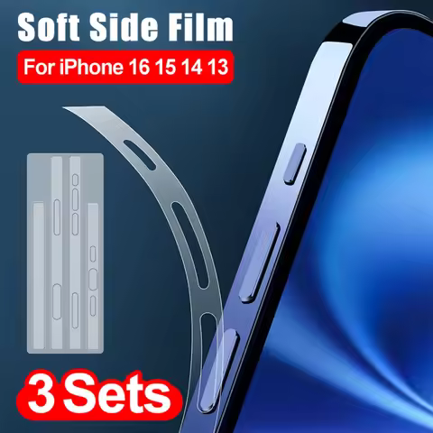 16PM Side Hydrogel Film for IPhone 16 15 14 Pro Max Plus 16Plus 14 ProMax 13 Mini Frame Protective B