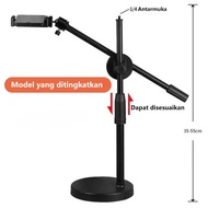 Dudukan ponsel desktop Penyangga Ponsel Meja Tripod Khusus Pengambilan Gambar dari Atas Penyangga Ta
