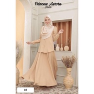 SUIT MUSLIMAH AURORA, BLOUSE+SKIRT, SET CANTIK LABUH FASHION MUSLIMAH NEW TRENDY