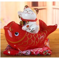 Lucky cat piggy bank, lucky cat/, lucky cat, lucky cat, ceramic piggy bank