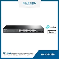 TP-Link รุ่น TL-SG2428P | JetStream 28-Port Gigabit Smart Switch with 24-Port PoE+ By Sinecon