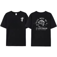 Jesus Made Me a Fishermen svg Fathers Day svg, fisher of men svg, christian shirt for men, cross fis