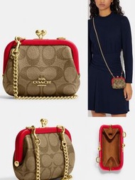 🇨🇦✈️代購💥Black Friday 優惠 💥 ⛔️截單日：11月25日18:00 ❤️‍🔥🇨🇦加拿大直送 Coach Nora Kisslock Card Case In Signature Ca