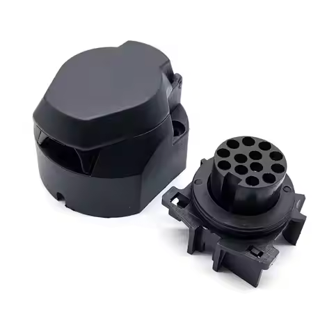 13Pin 12V Euro Round Trailer Caravans Socket Electrical Connector Adapter Towing Socket Plug Car Acc