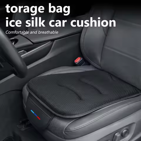 Car Seat Cushion Ice Silk Storage Pad Non-slip Protector Cover For BMW 5 Series G30 G31 G32 G38 2021