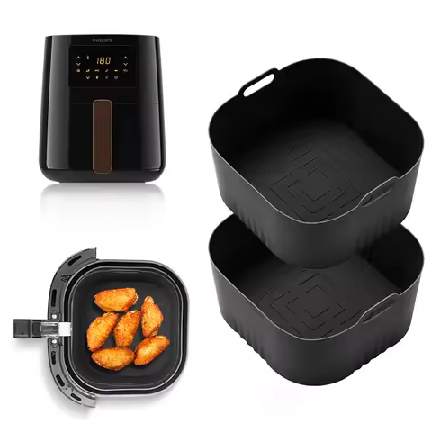 17cm Silicone Air Fryer Mould for Philips HD9252 HD9200 HD9255 Air Fryer Accessories 4-5L Airfryer C