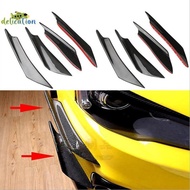 [DelicationS] 4Pcs Carbon Fiber Car Bumper Fin Canard Splitter Diffuser Spoiler Air