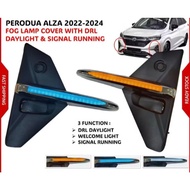 Perodua Alza 2022 Front Bumper Daylight with Fog Lamp Cover 20