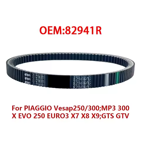 82941R Kevlar Motorcycle Clutch Drive Belt Gear Pulley Belt For PIAGGIO VESPA MP3 300 IE LC X EVO 25