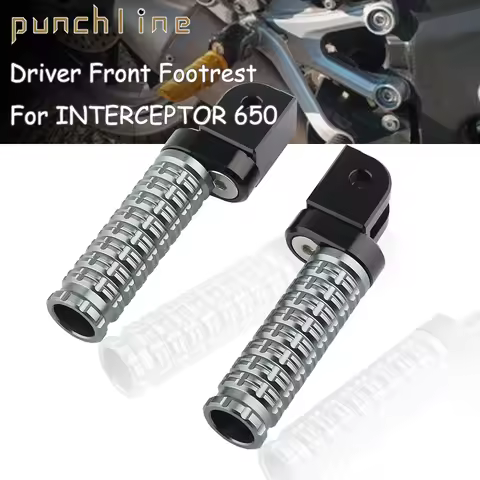 Fit Shotgun 650 Hunter 350 Driver Front Foot Pegs For INTERCEPTOR 650 CONTINENTAL 650 GT650 Rider Fo