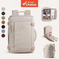 Travel Backpack 28-38l Expandable 15.6 Inch Laptop Compartment & Shoe Bag, Waterproof Carry on for Q