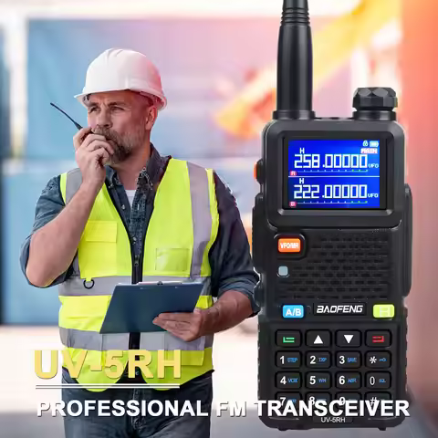 Baofeng UV-5RH Tri-band Walkie Talkie UHF 400-520MHz VHF136-174MHz 200-260MHz Wireless Fast Copy One