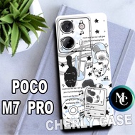 Rubber case for poco M7 PRO/CC22/Cat Motif/caseCasing poco M7 PRO/silicon poco M7 PRO/softcase
