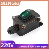 SHNGki Không thấm nước Inline chuyển đổi IP67 không thấm nước Inline ChuyểN 12-24V 220V DC 25A cao h