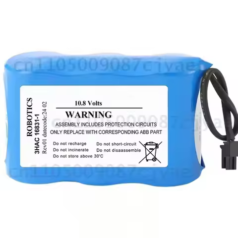 Long Lasting For ABB Robot Arm SMB CPU New 3HAC16831-1 10.8V Data Memory Backup Battery Pack