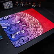 Gaming Mousepad Motif Oni Jepang Fantasy Estetik Premium Anti-slip