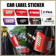 【ALL MORDERN】Car Motorcycle Label Sticker Lego Tag Trunk Door Tailgate Decorative Viral Kereta Motor