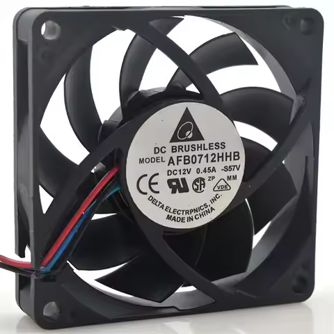 For Delta AFB0712HHB DC 12V 0.45A 5.4W 4500RPM 7cm 7015 70x70x15mm Double Ball Bearing Cooling Fan