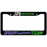 License Plate Frame for It's for Joker Time! Hahaha Haha Why So Serious Super Evil Funny License Pla