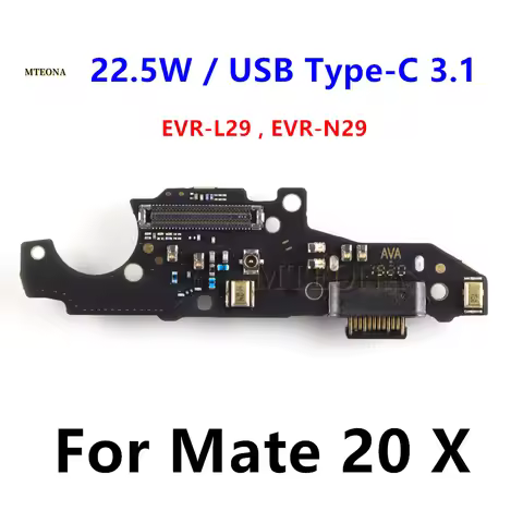 For Huawei Mate 20 X 20X 4G 5G Dock Connector Micro USB Type-C 22.5W Charger Charging Port Flex Cabl