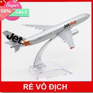 Mô hình máy bay kim loại JETSTAR 16CM + KÈM ĐẾ MICA