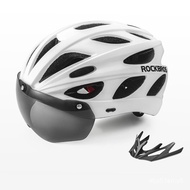 【SG-SELLER 】Brother Locke（ROCKBROS） Cycling Helmet Mountain Highway Bicycle Helmet Men and Women with Goggles Integrated