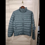 Polo Ralph Lauren RL 灰色 可收納 羽絨外套 絎縫外套 男S
