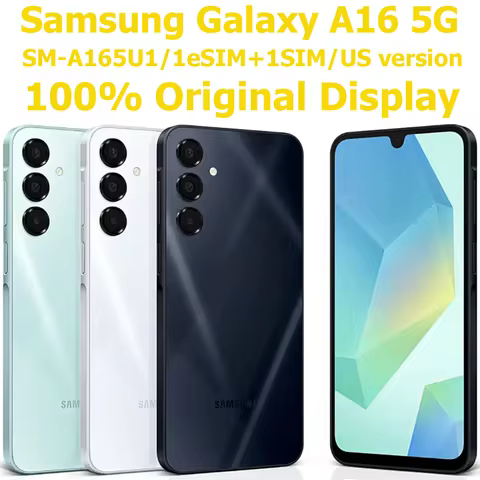 Refurbished Samsung Galaxy A16 5G A165U1 Smart Android Phone 6.7-inch AMOLED 50MP Samsung 4GB 128GB 