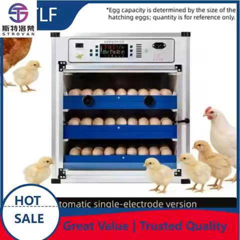 High Hatching Rate Fully Automatic Digital Egg Incubator Auto Turning Bird Chicken Duck Emu Ostrich 