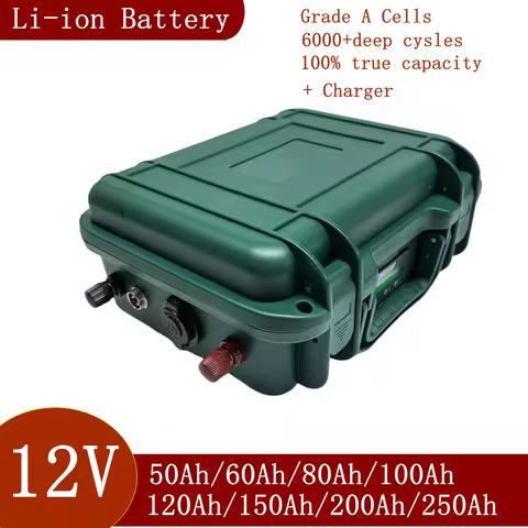 waterproof lithium battery 12v 200ah li ion for Trolling Motor Fishing Inflatable Boat camping EV12v