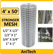 4' x 50' STRONGER THICKER KASAR ANITECH Galvanized BRC Welded Iron Wire Mesh Net Netting /Dawai Jari