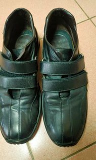 德國Gold Pfeil 紳士休閒皮鞋，尺寸US41，魔鬼氈方便，軟質好穿，義大利製造，(原4980)