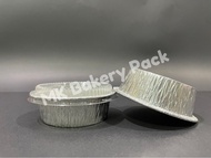 MYCHEF 3379-P Aluminium Foil Tray with Clear Lid (10 sets ±) / Bulat / Round / Foil Tray 3379 - P