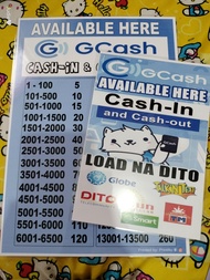 Gcash rate own rate Laminated waterproof signage own rate fees