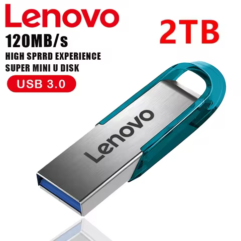 Lenovo 3.0 USB Flash Drive 2TB Metal Pen Drive 1TB USB Memory 512GB Waterproof Pen Drive 128GB for T