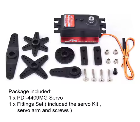 JX Servo PDI-4409MG 9KG Short Servo Digital Standard Servo For 1/8 1/10 RC Car LOW PROFILE Metal Gea