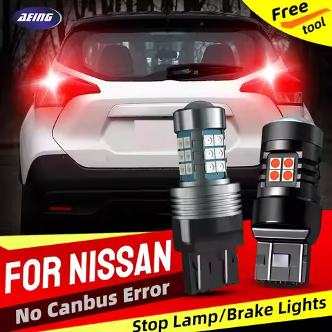 2×Car LED Brake Stop Tail Light Blubs For Nissan Pathfinder Pulsar Qashqai Quest Rogue Sentra Versa 