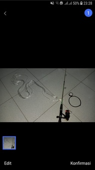 Jaring Pancing Hordeng 012 mm + besi pemberat